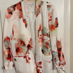 Floral Calvin Klein Blazer Size 12